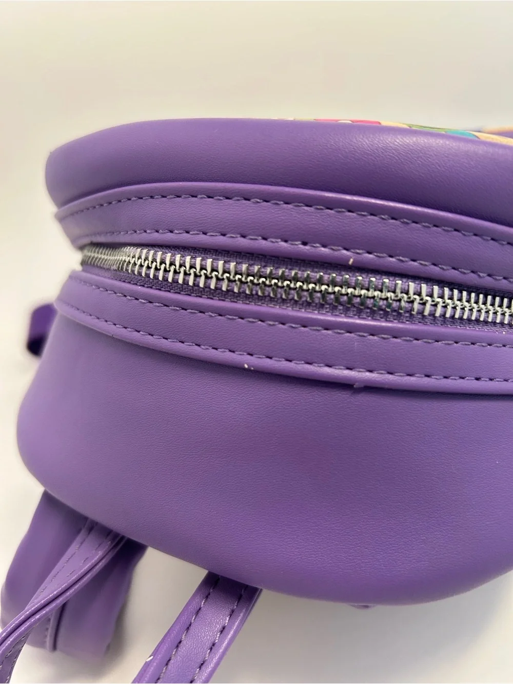 Loungefly Disney Princess Groovy Floral Mini Backpack Purple Ariel Tiana⁠ Jasmin